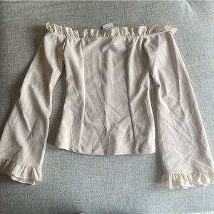 (New) Fashion Nova Natural Delight Ruffle Top